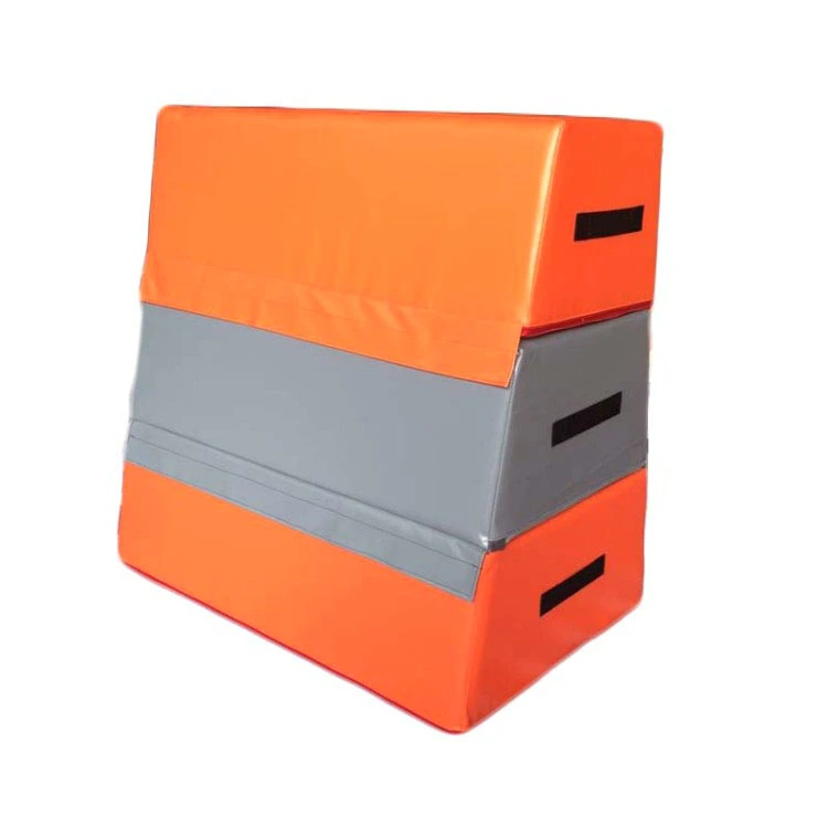 Boîte de saut souple à trois sections à dessus carré